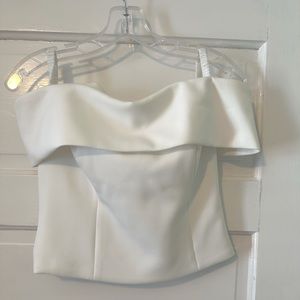 Eliza J formal cropped top size 6